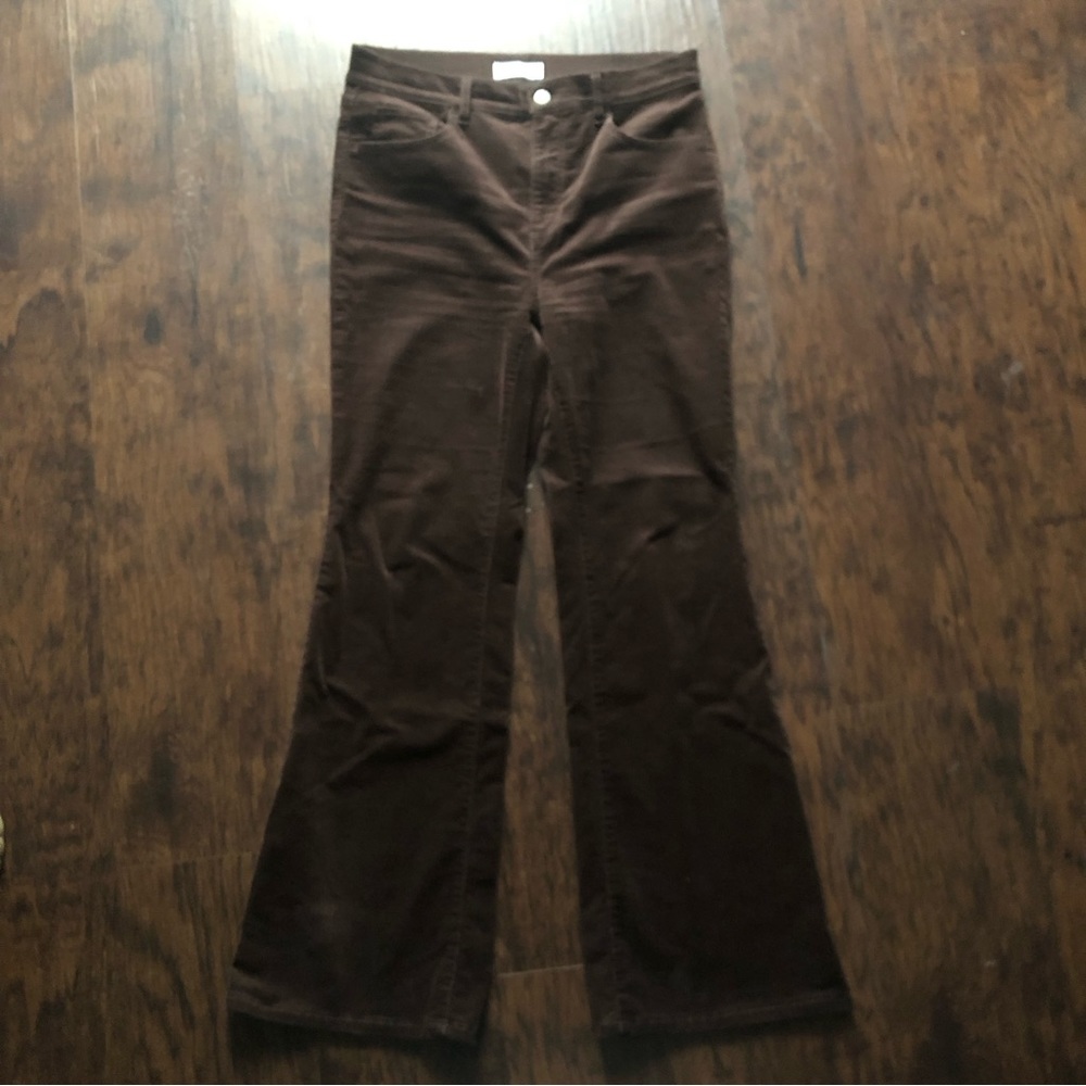 Loft Petite Brown Corduroy Flares